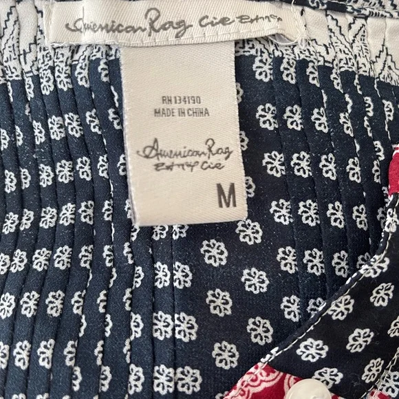 American Rag Extra Cie Sheer Button Up Tunic - Picture 3 of 3